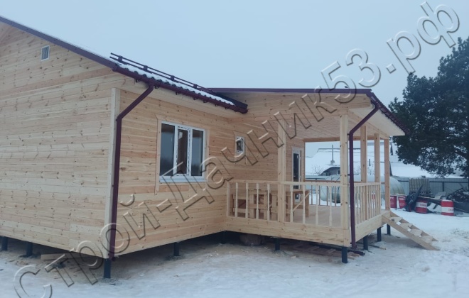 4 Каркасно-щитовой дом   Д-3, 9х8,5м, 67,5 М², Владимирская область, Ковровский район, село Большие Всегодичи. (17)